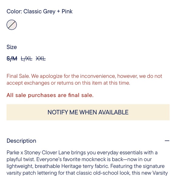 Parke x SCL Varsity Mockneck - Picture 4 of 4